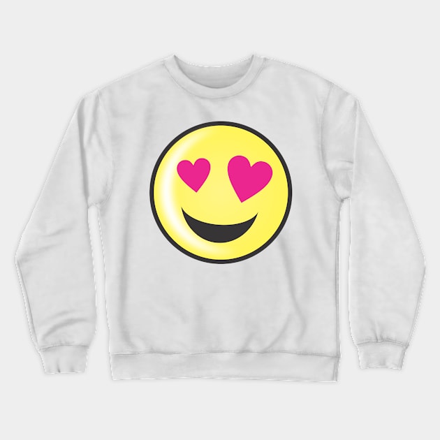 Emoticon In love Crewneck Sweatshirt by MichelMM